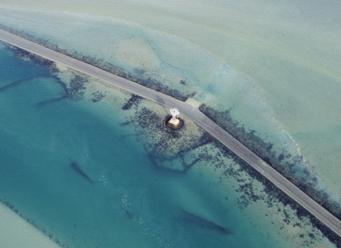 LA RUTA FRANCESA INUNDADA POR EL MAR