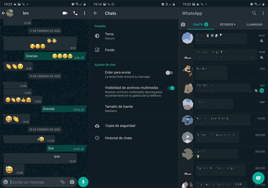 WhatsApp: las novedades que llegan (y cómo utilizarlas) 4 Moncloa Colores modo oscuro en Whatsapp
