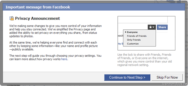 Control de privacidad