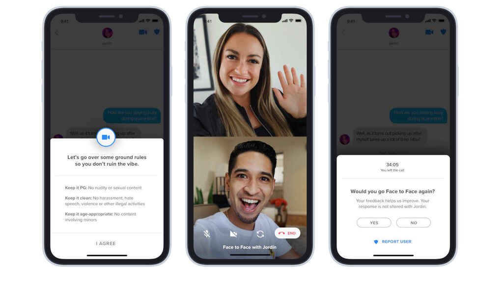 El videochat de Tinder