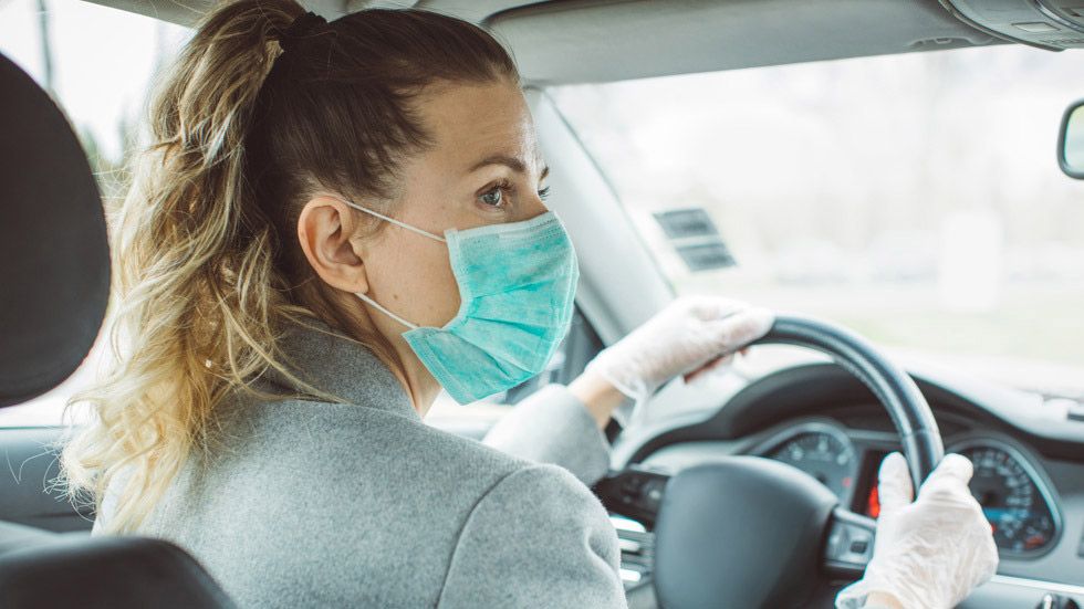 Mascarilla cuando vas en coche