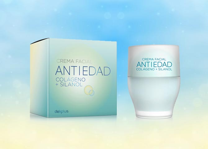 Crema facial antiedad con colágeno Deliplus Mercadona