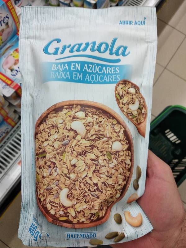 NOVEDAD EN MERCADONA: GRANOLA DE FRESA. No recomendada. Alta cantidad