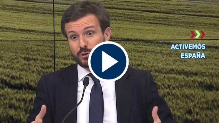 Pablo Casado lanza una «pulla» al Gobierno