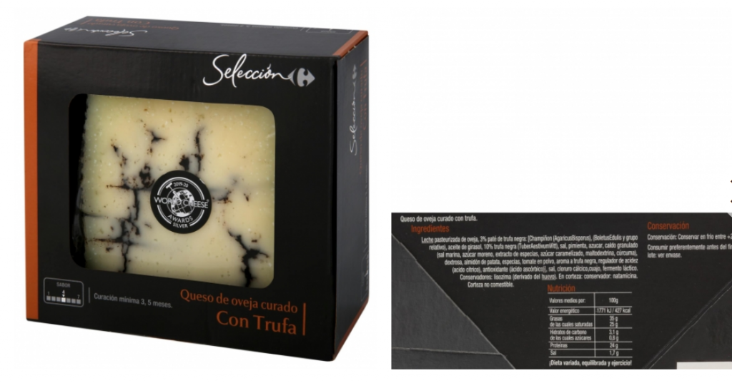 queso oveja trufa