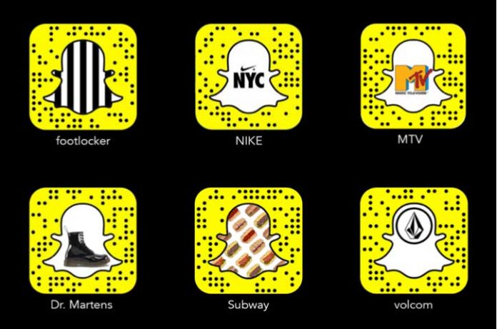 snapcodes-de-empresas