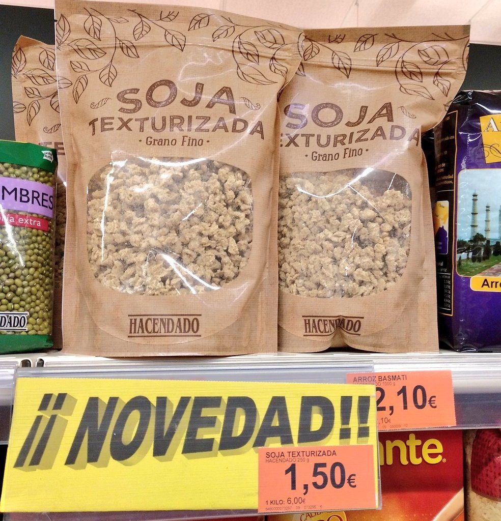 Soja texturizada causa furor en Mercadona Carrefour y Lidl