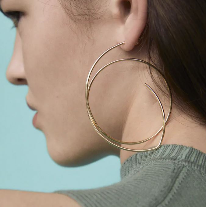 PENDIENTES AROS ASIMÉTRICOS DE ZARA