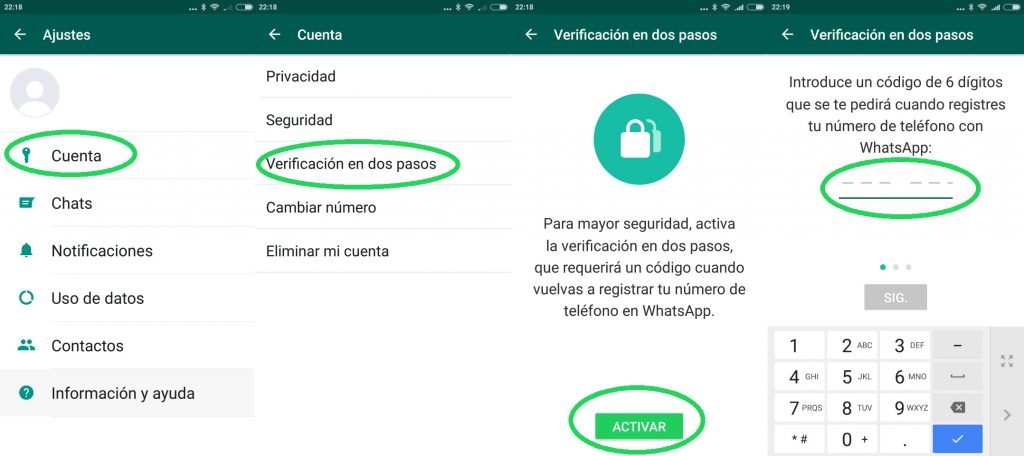 Activar WhatsApp sin código de verificación por email