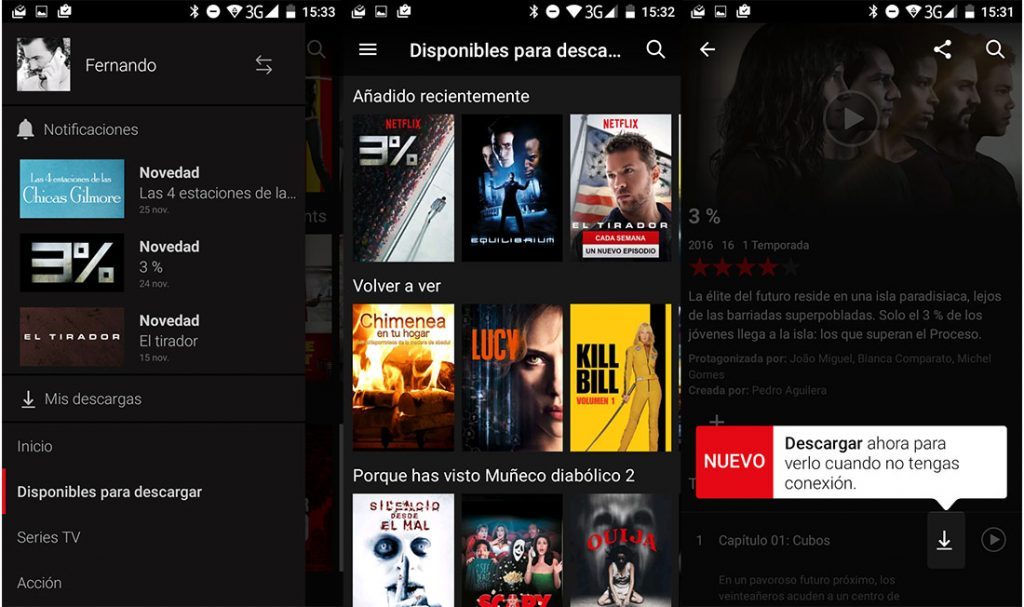 Descargar desde Netflix