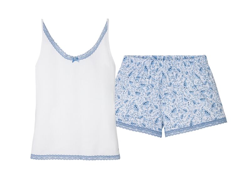 Pijama de verano blanco mujer Lidl