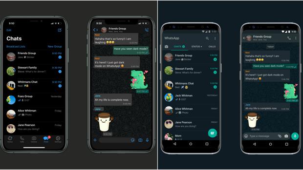 Novedades ocultas de WhatsApp que llegan en breve 3 Moncloa Modo oscuro de Whatsapp