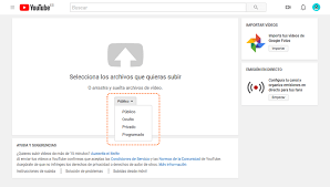 Cómo hacer que Youtube no te borre los vídeos que subes 2 Moncloa Opciones de subir vídeos
