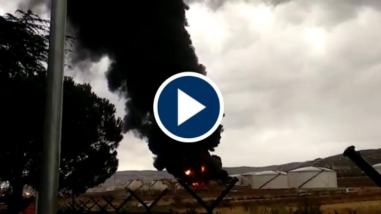 Un rayo ha sido el causante de la explosión en un Repsol de Puertollano Un rayo ha sido el causante de la explosión en un Repsol de Puertollano
