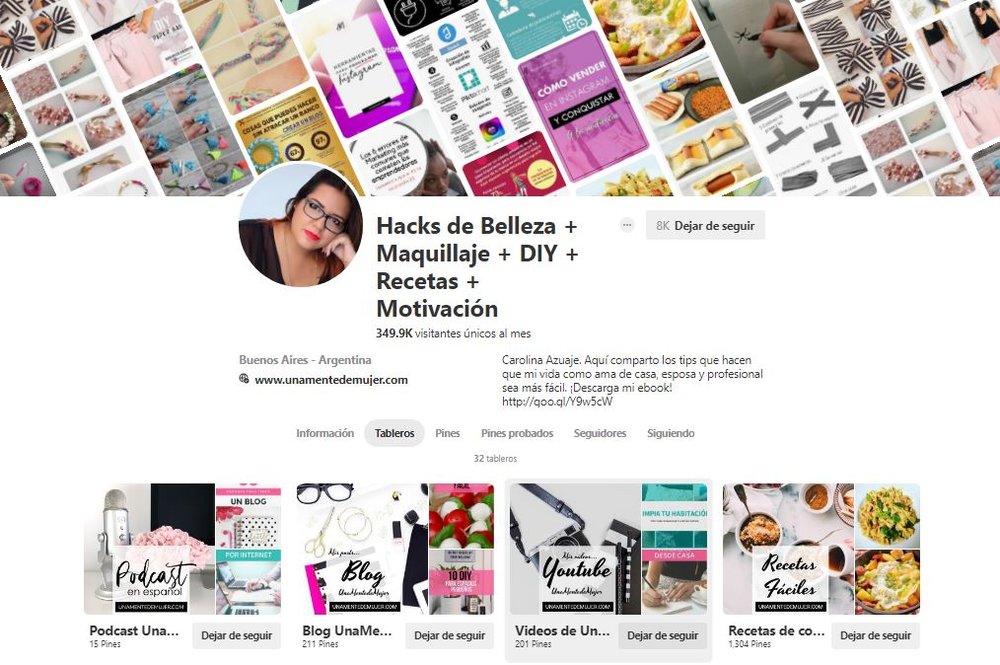 Ser influencer en Pinterest