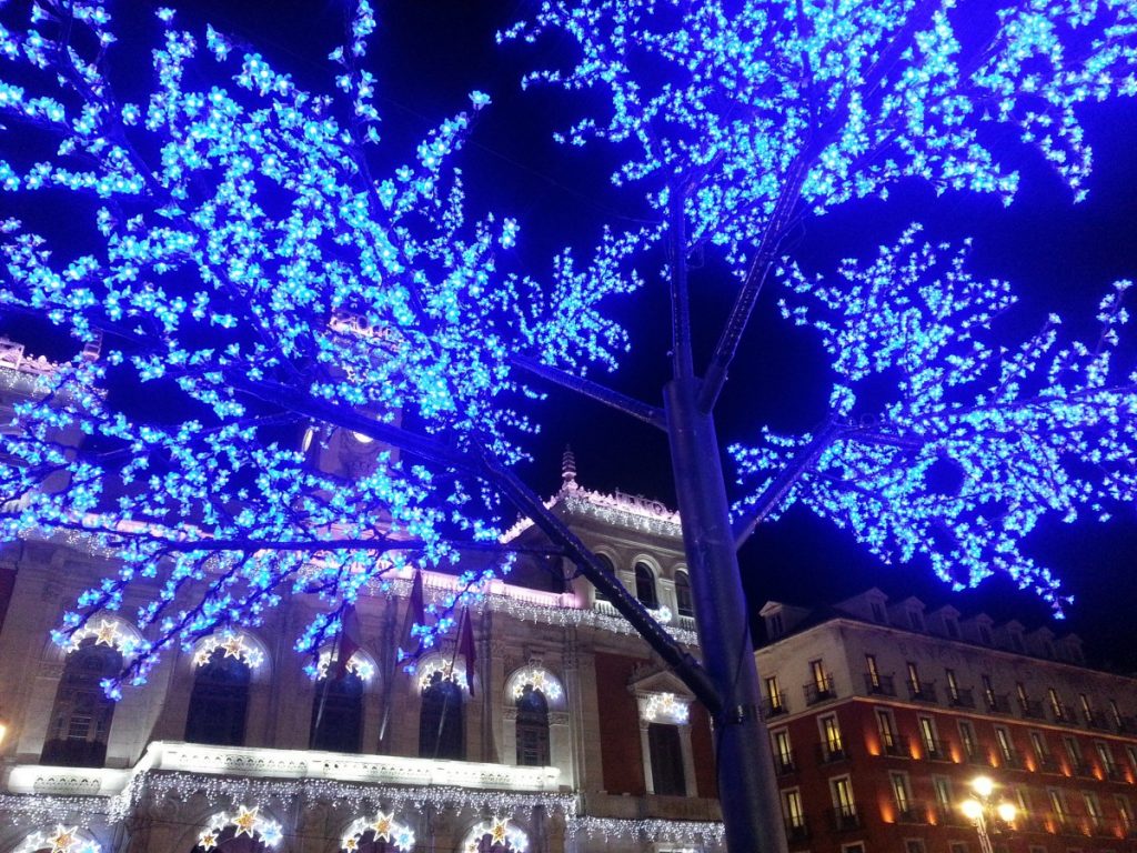 luces de navidad en agosto