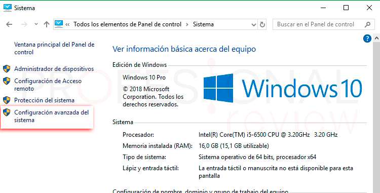 El rendimiento de Windows 10