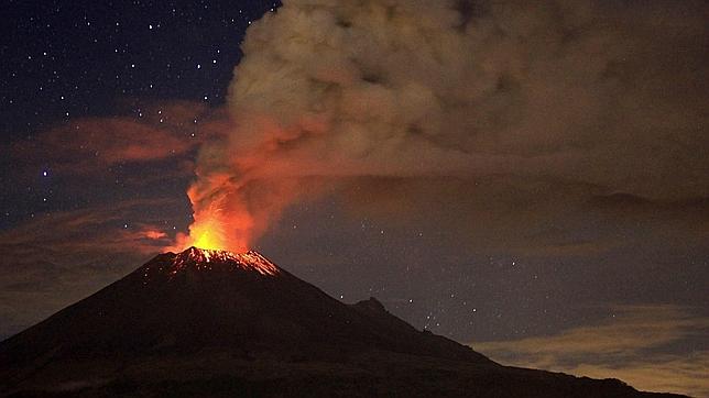 Tiempo de erupción del volcán que escupe diamantes