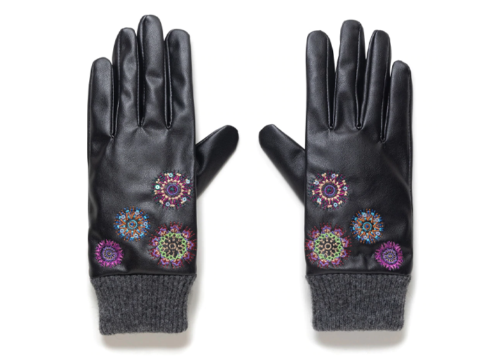 GUANTES NEGROS DESIGUAL