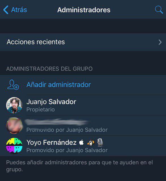 Administradores de grupos