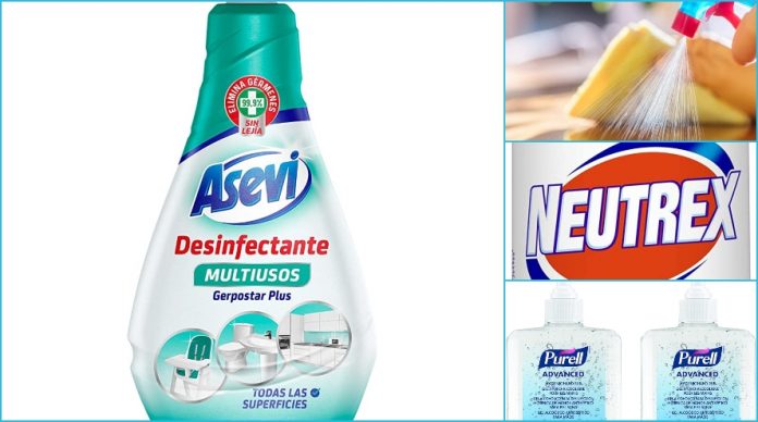 Amazon lejias y desinfectantes más vendidos Covid19