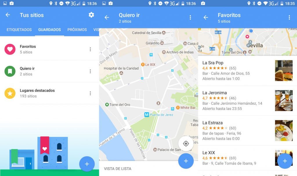 Buscar lugares de importancia en Google Maps