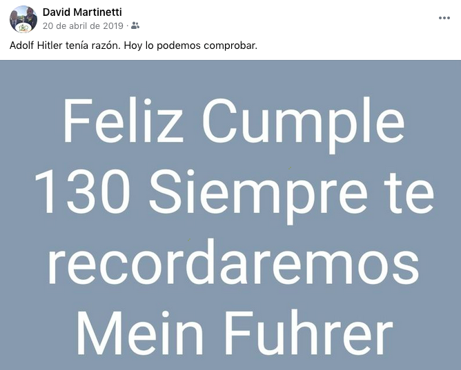 El concejal de Vox con pasado ultra que felicita a Hitler por su cumpleaños 2 Moncloa Captura de pantalla 2020 09 30 a las 12.24.28 1 Moncloa
