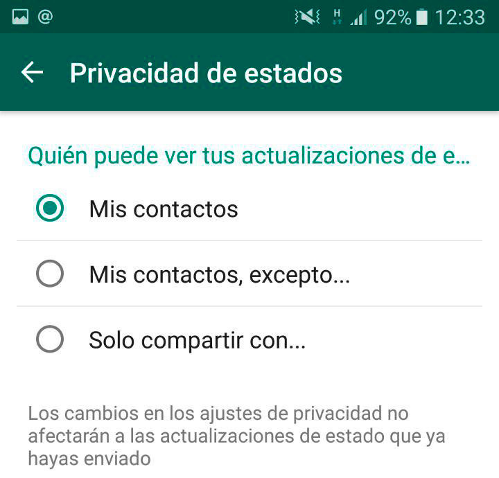 La privacidad es lo primero en WhatsApp