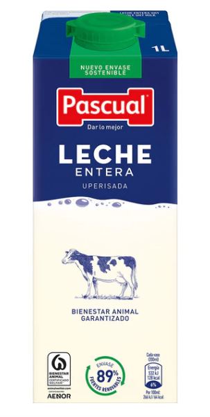 Leche entera envase 1 l 