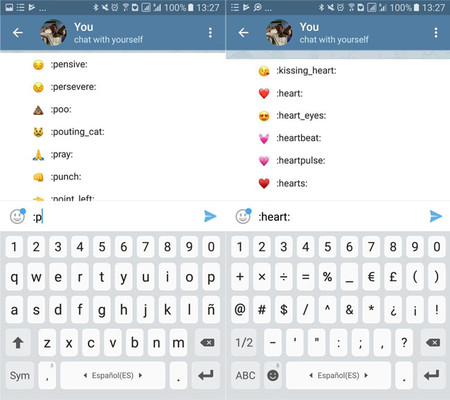 Los emojis en Telegram