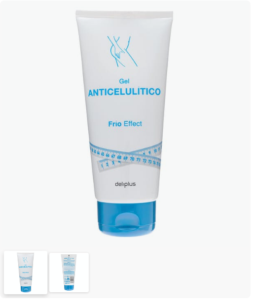 Gel anticelulítco efecto frio Deliplus  cosmética