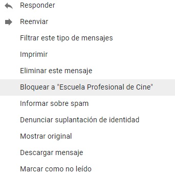 Spam: Es mejor bloquea al usuario 