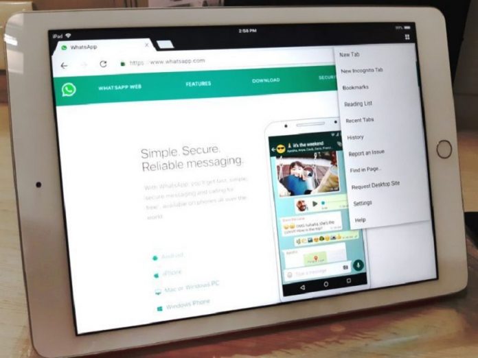 Cómo utilizar WhatsApp en una tablet Android o en un iPad