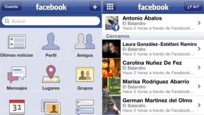 Para visitar sitios o conocer opiniones en Facebook