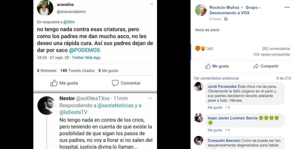 La presión social hace que los miserables que atacan a los hijos de Iglesias cierren sus cuentas