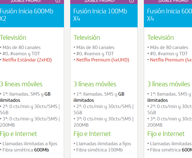 Movistar y su oferta