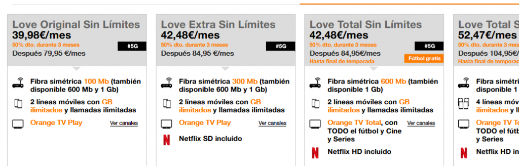 La oferta de Orange para hacer frente a Movistar