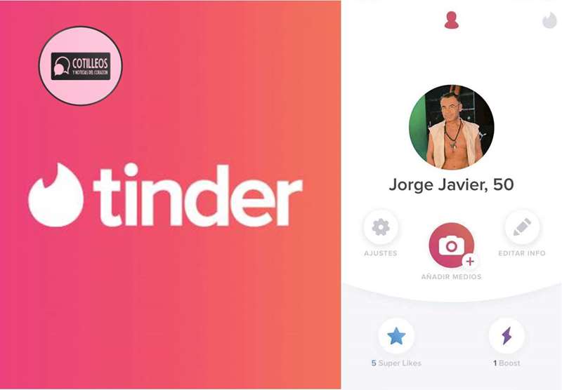 perfil tinder jorge javier vazquez