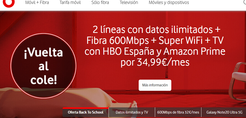 Oferta de Vodafone