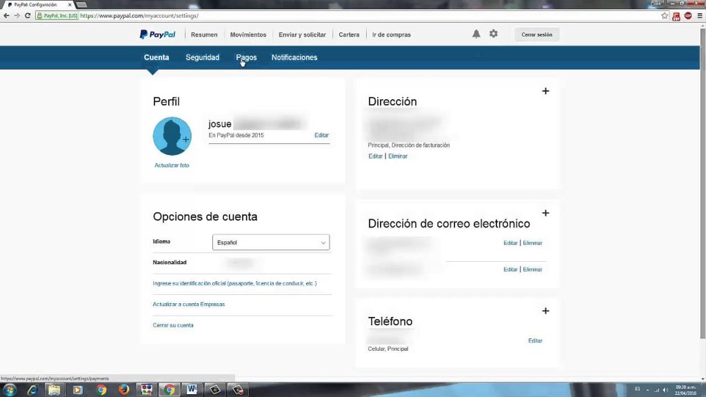 Cancelar un pago de Paypal