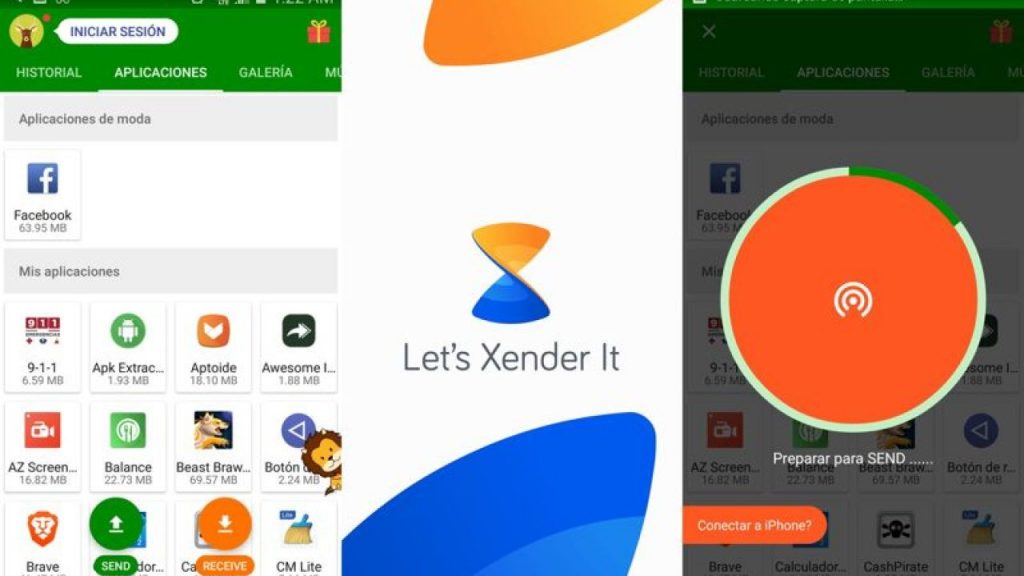 Enviar archivos con tu Android con Xender