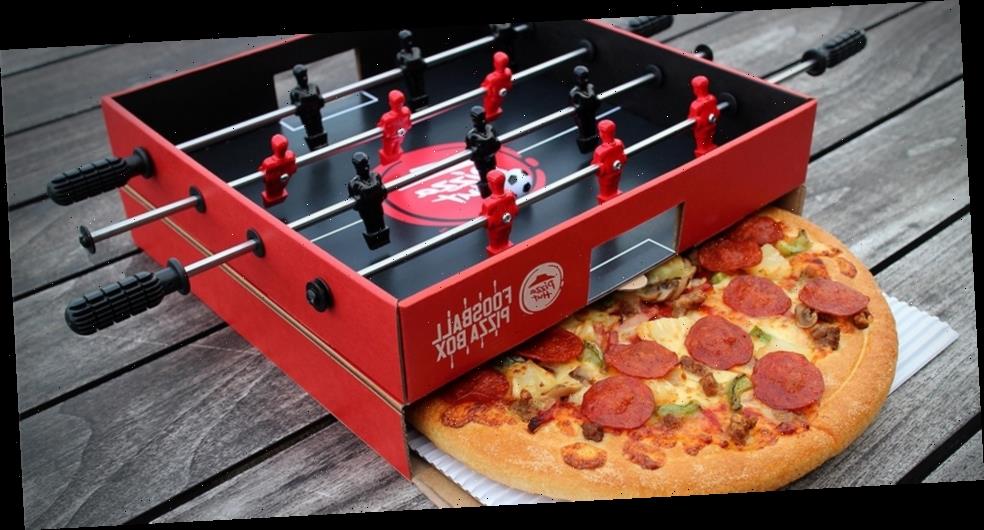 El futbolín de Pizza Hut