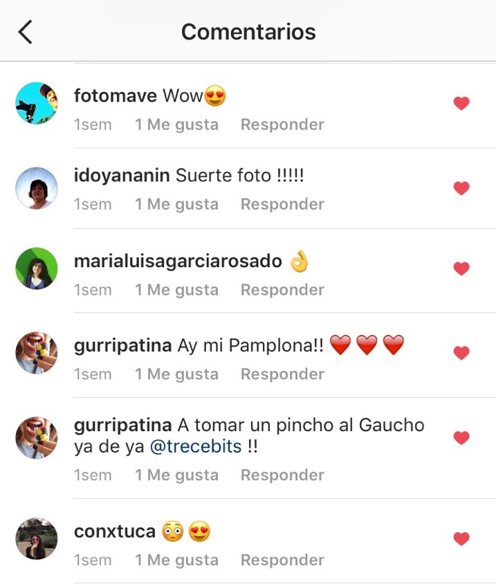 Los comentarios de Instagram