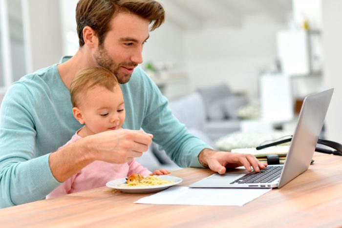 Trabajar con la familia en casa