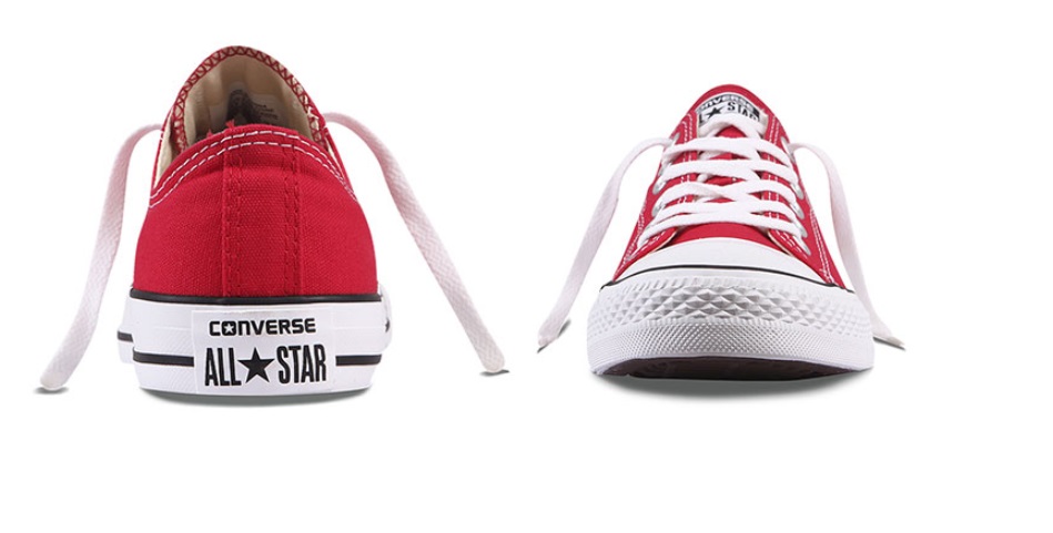 converse en rojo