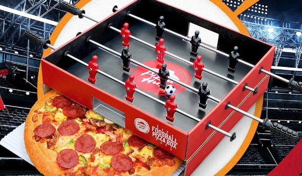 Las cajas de pizza con futbolín de Pizza Hut y otros inventos de las empresas que triunfaron