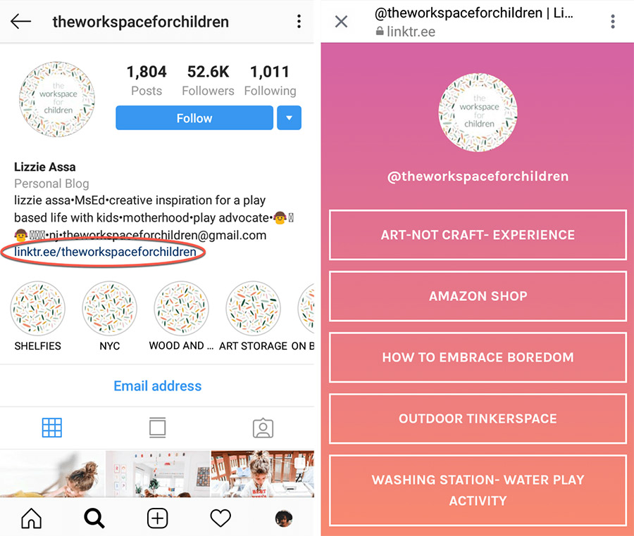 ¿Cómo poner varios enlaces en la biografía de Instagram?