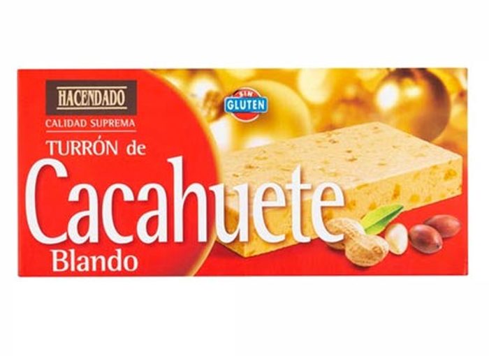 TURRÓN BLANDO CON CACAHUETE HACENDADO (MERCADONA)