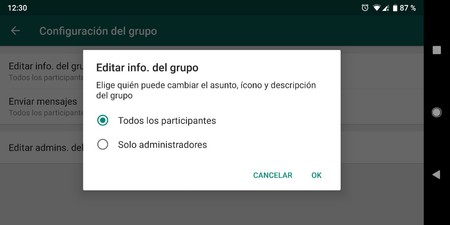 Añade descripciones a tus grupos de WhatsApp