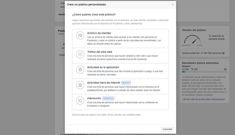 Dónde mostrar tus anuncios en Facebook Ads